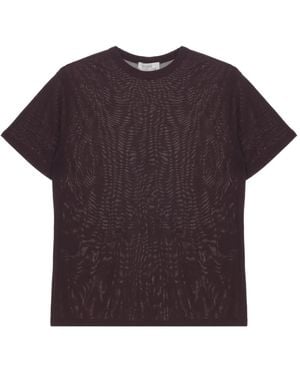 Studio Nicholson Camiseta con cuello redondo - Morado