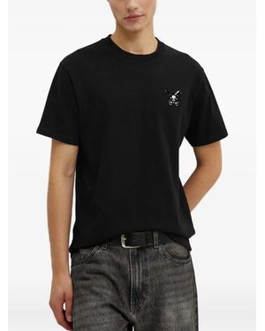 The Kooples T-Shirt mit Logo-Detail - Schwarz