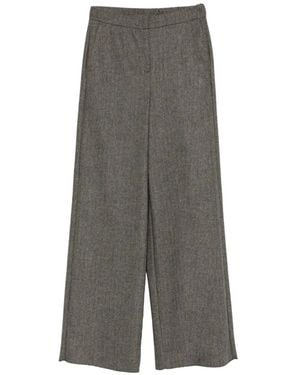 iBlues Hose Mit Fischgrätenmuster - Grau