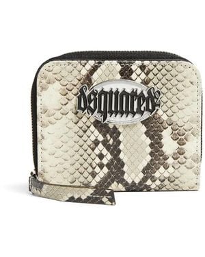 DSquared² Logo-Patch Wallet - Metallic