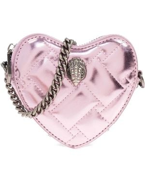 Kurt Geiger Mini Heart-Shaped Quilted Crossbody Bag - Pink