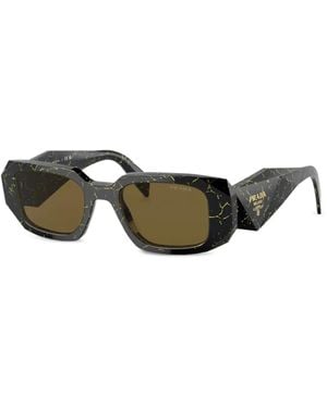 Prada Occhiali Da Sole Squadrati - Verde