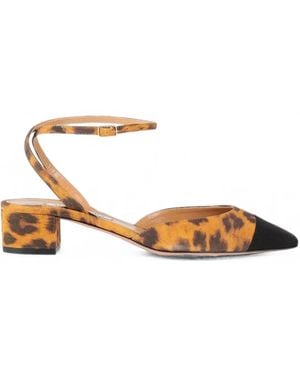 Aquazzura French Flirt Leopard-Print Pumps - Brown