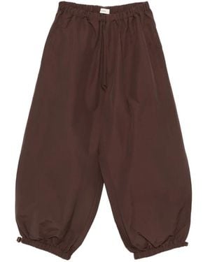 Entire studios Elasticated-Cuffs Pants - Brown