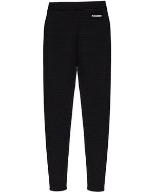Jil Sander ロゴパッチ レギンス - ブラック