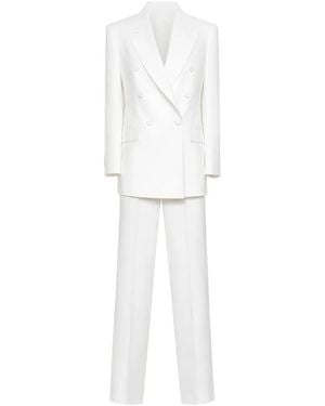 Tagliatore Double-Breasted Suits - White