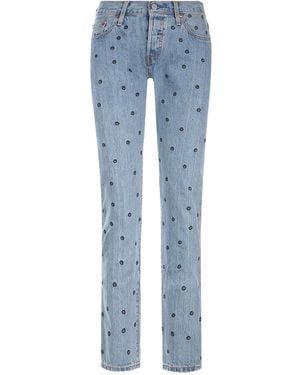 Levi's X 10 Corso Como Embroidered Jeans - Blue