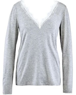 Aubade Sweet Bliss Lace-Trim Pyjama Top - Blue