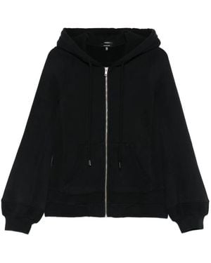 R13 Sudadera con capucha y manga balloon - Negro