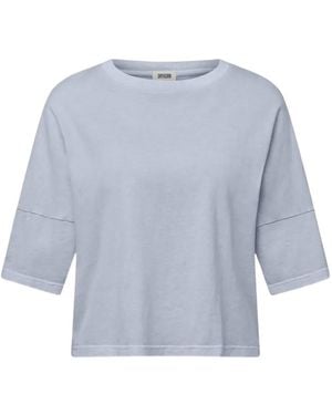 DRYKORN Kusia Dropped-Shoulder T-Shirt - Blue
