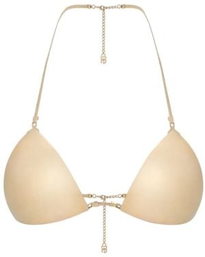 Dolce & Gabbana Triangle-Shape Bikini Top - Natural