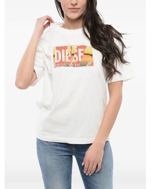 DIESEL Logo-Print T-Shirt - Grey