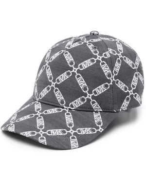 Michael Kors Cappello Con Logo Jacquard - Grigio