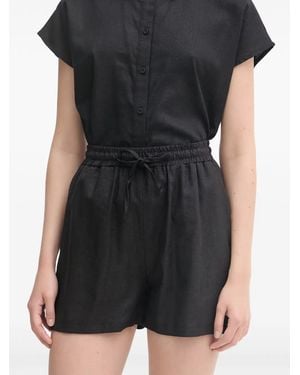 GAUDI Drawstring Elasticated-Waist Shorts - Black