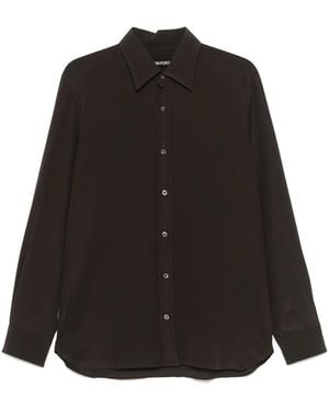 Tom Ford Camicia Di Seta - Nero