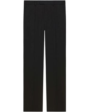 Courreges Wool Tailored Trousers - Black