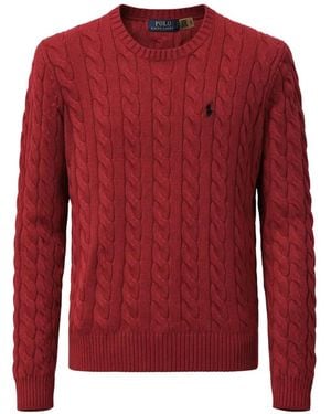 Polo Ralph Lauren Cable-Knit Jumper - Red
