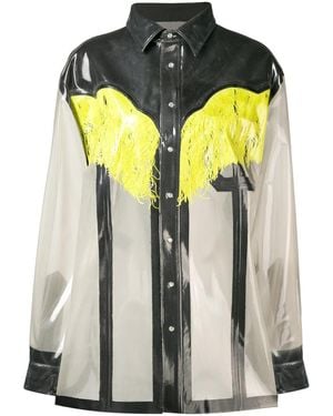Maison Margiela Sheer Western Shirt - Yellow