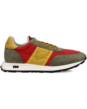 Philippe Model Tour Colour-Blocked Trainers - Red