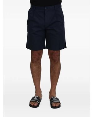 Dolce & Gabbana Pleated-Detail Shorts - Blue