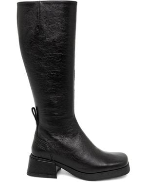 Miista 45Mm Brunildha Square-Toe Knee-High Boots - Black