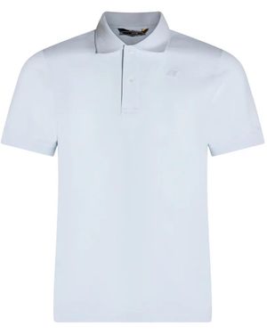 K-Way Polo À Col Rayé - Blue
