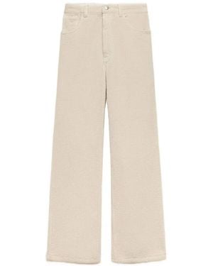Marni Corduroy Flared Trousers - White