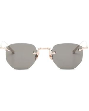 Matsuda Geometric-Frame Sunglasses - White