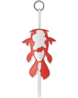Mulberry Koi レザーキーホルダー - レッド