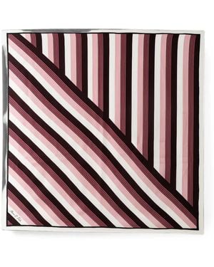 Marc O' Polo Striped Square Scarf - Red