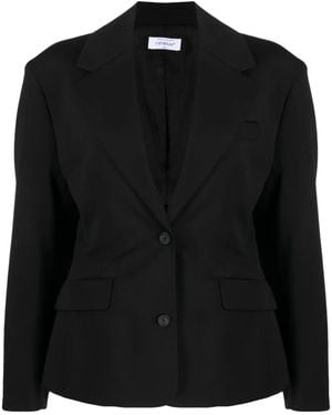 Off-White c/o Virgil Abloh Stretch-Wool Tailored Blazer - Black