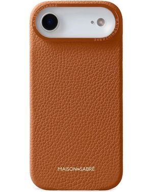 Maison De Sabre Leather Iphone 17 Air Case - Brown