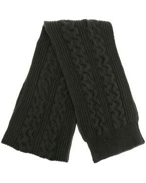 Pringle of Scotland Écharpe Nervurée En Maille Torsadée - Gris