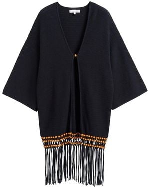 Chinti & Parker X Laura Whitmore Cotton Knitted Top - Black