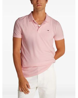 Tommy Hilfiger Logo-patch polo shirt - Pink