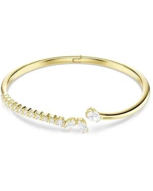 Swarovski Crystal-Embellished Open-Cuff Bracelet - Métallisé