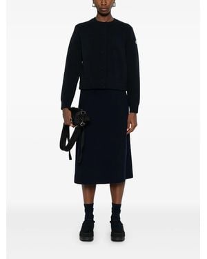 Moncler Cárdigan con panel acolchado - Azul