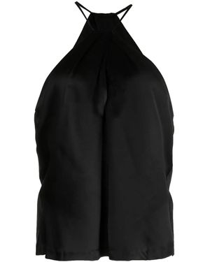 Nili Lotan Edwige Halterneck Top - Black
