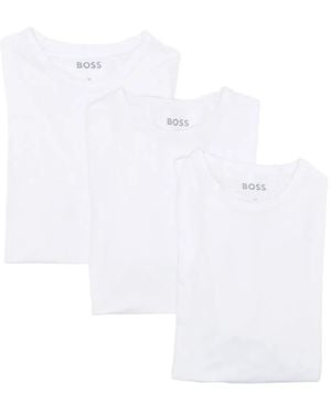 BOSS Logo-Patch T-Shirt - White