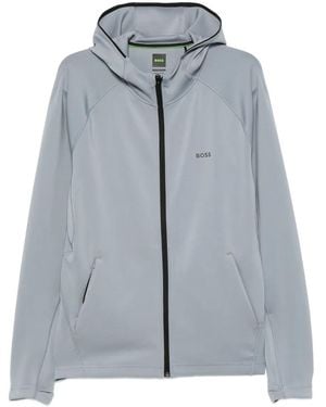 BOSS Kapuzenjacke mit Reißverschluss - Blau