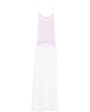 Roberta Einer Delicate Maxikleid - Weiß