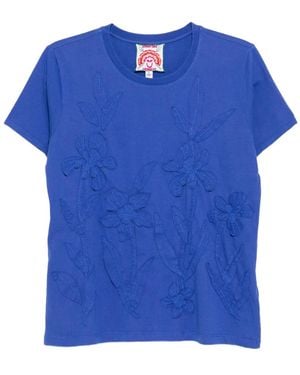Johnny Was フローラル Tシャツ - ブルー