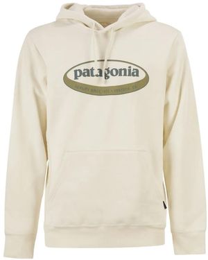 Patagonia Logo-Print Hoodie - White
