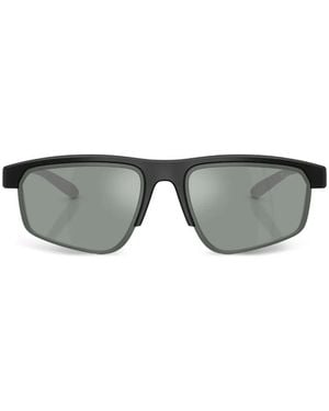 EA7 Vyron Rectangle-Frame Sunglasses - Grey