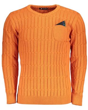 U.S. Grand Cable-Knit Jumper - Orange