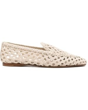 forte_forte Leather Loafers - White