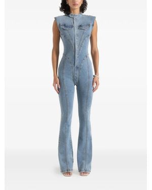 Manière De Voir Annette Flared Jumpsuit - Blue