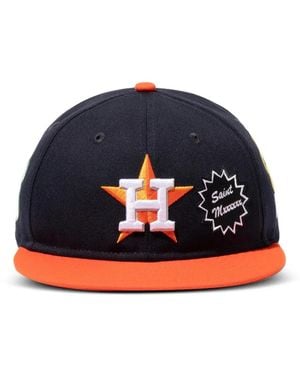 SAINT Mxxxxxx Embroidered Logo-Patch Cap - Blue