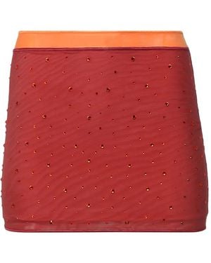 Oséree Double Gem Mini Skirt - Red