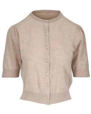 Citizens of Humanity Short-Sleeve Cardigan - Natural